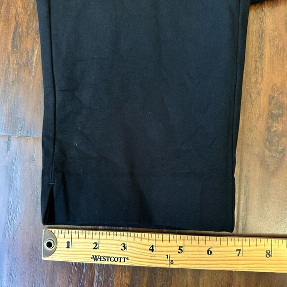 SOFT SURROUNDINGS Flat Front Slim Fit Pull-On Pants Stretch in Black - Picture 12 of 12